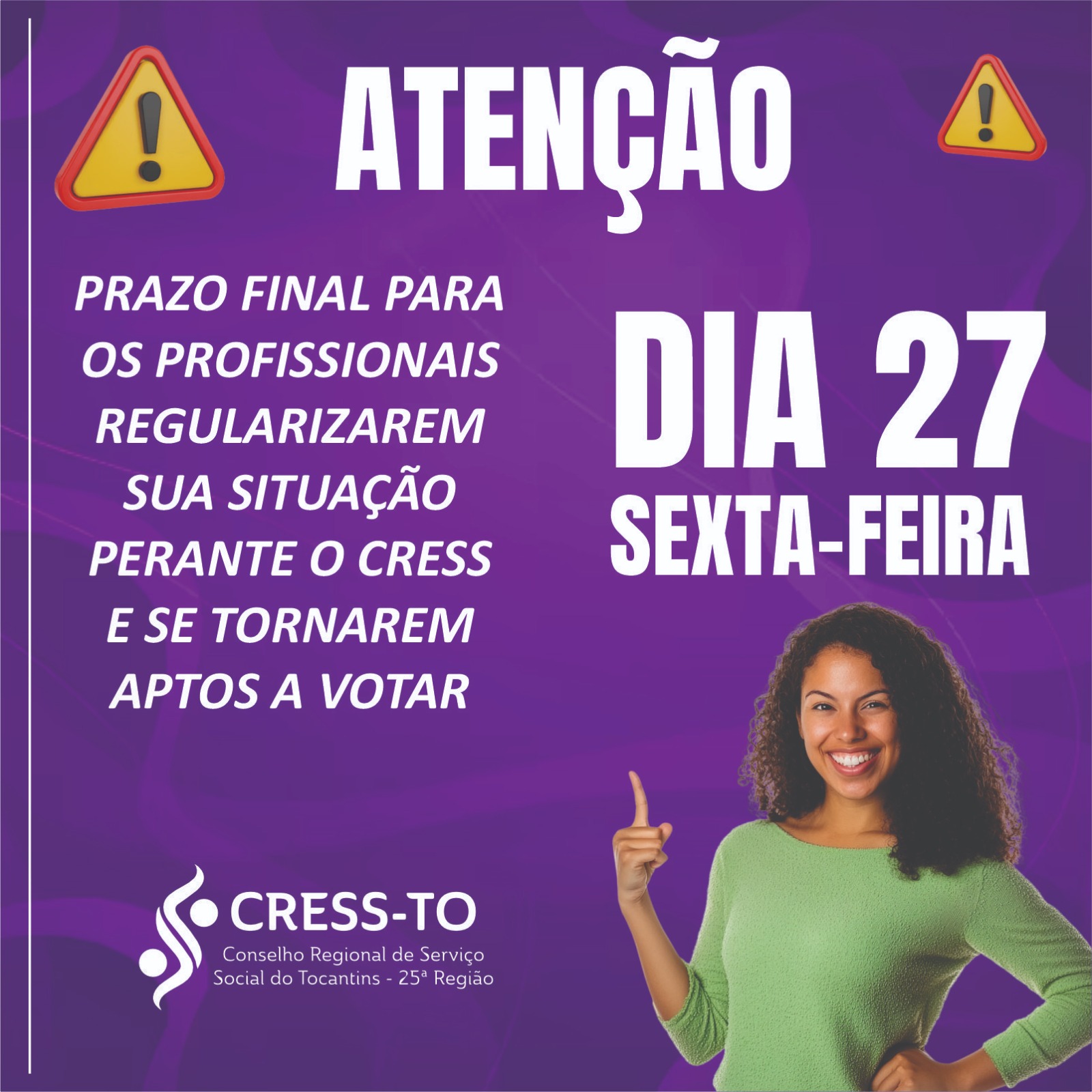 Prazo final para regularização!