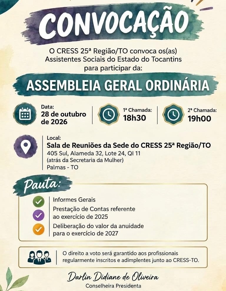 Assembleia Geral Ordinária